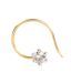 Jewel Creation 0.05Ct Diamond Nosepin In 14Kt Gold