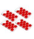Polo Silicone Base Star Ice Trays Set Of 4 Pcs. (Red)