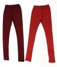 RHAM GOLD Pack of 2 Maroon & Red Color Leggings for Girls For Kids