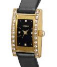 Oleva Black Rectangular Dial Watch