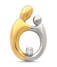 Kiara Two Tone Eternal Bond Solitaire Pendant