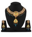 Utsavi Traditional  Design  Blue Necklace Set