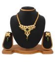 Utsavi Pretty Paisely Traditional Kundan Necklace Set