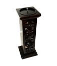 Welpro Wooden Pillar Candle Holder