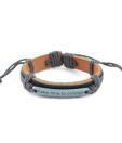 Alpha Man Recreational Grey Thread Woven Bracelet