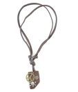 Alpha Man Skull & Bones Choker Medallion Pendant