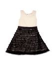 Herberto Black Mesh Dress For Kids
