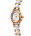 Oleva Elegant White & Gold Pearl Bracelet Watch