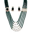 Nisa Pearls Five String Pretty Pearl Necklace Set