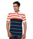 Palm Beach Blue-Orange Polo T-Shirt