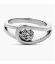 Sanskruti Platinum Finish Diamond Ring