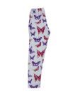Quarter Spoon Purple & White Leggings For Kids