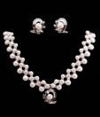 Magan Pearls Classy Fresh Water Pearl Necklace Set