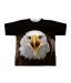 S-Factor Dark Brown Printed T-Shirt