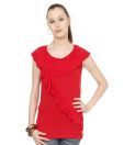 Spanky Red Viscose-Lycra Top