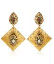 Agate Jewels Finely Crafted Golden Earrings