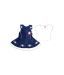 BBA Denim Blue Frock & T-Shirt Set For Kids