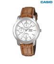 Casio Brown Leather Strap Watch