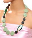 Spyra Green Lava Stone Neckpiece