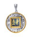 Dijyo Laxmi Ganesh Arti Round Pendant