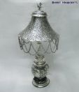 Bharat Handicrafts Silver Finished Table Lamp Tl1-01