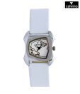 Calvino White Strap Watch