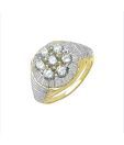 Johareez Sterling Silver Black Ring For Men with Free Studs