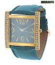 Joan Rivers Blue Shimmering Strap Watch