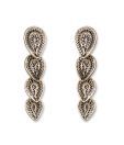 Silver Centrre Exotic Earrings