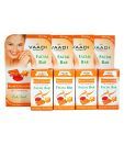 Vaadi Herbals Value Pack of 4 Kesar Chandan Facial Bars with Orange Peel (4 X 25 gm)