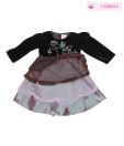 Isabelle Black & Light Purple Beaded Frock For Kids