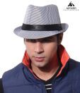 Alvaro Lovely White & Black Checkered Print Hat
