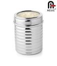 Mosaic Stainless Steel See Through Canister -Ribbed
