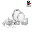 Mosaic Stainless Steel Dinner Set 45 Pcs