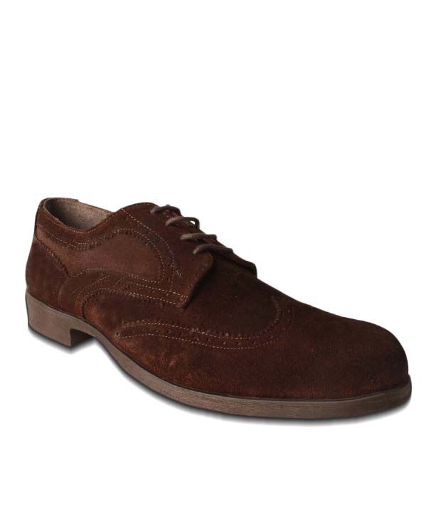 Salt 'n' Pepper Sober Brown Derby Shoes