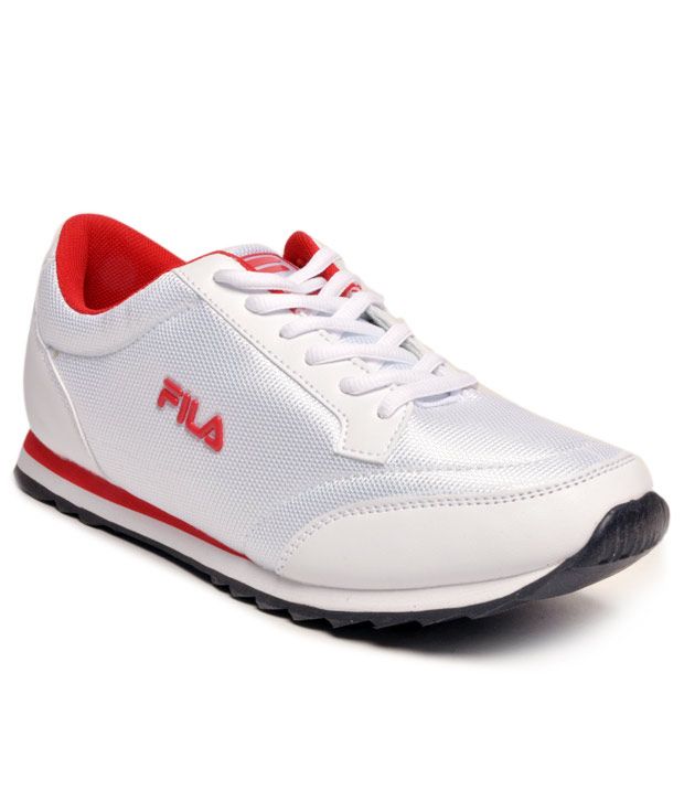 fila vapour white running shoes