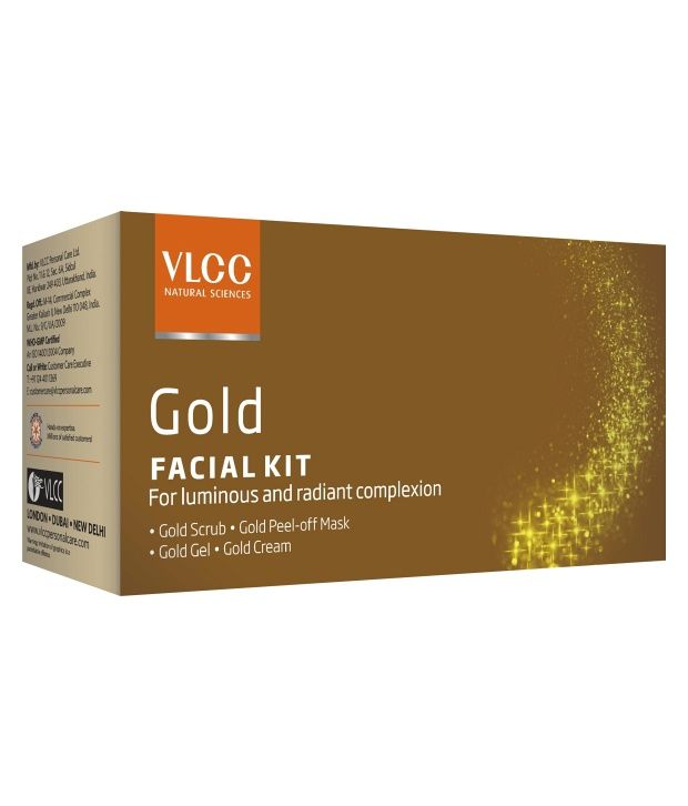 VLCC Gold Single Facial Kit + Free Gold Bleach 1 Pack