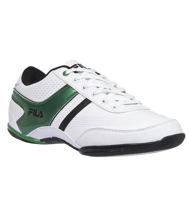 fila shoes green and white