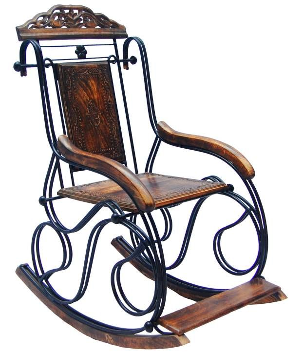 Pindia Fancy Wrought Iron Decorative Rocking Chair Buy Online at Best