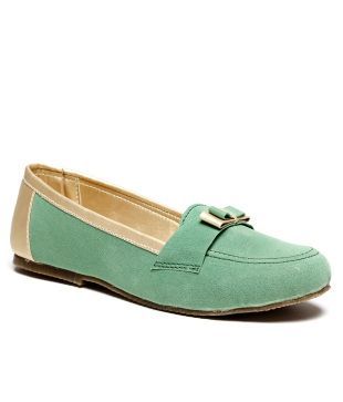 Infiniti Attractive Green Ballerinas