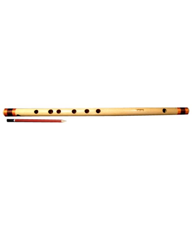 Punam Flutes B Natural Bass 20 inches concert quality Bamboo Flute/Bansuri & Freebie Flute