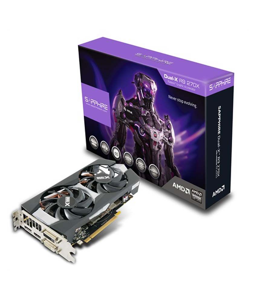 Sapphire AMD/ATI Dual-X R9 270X  4GB Graphics Card