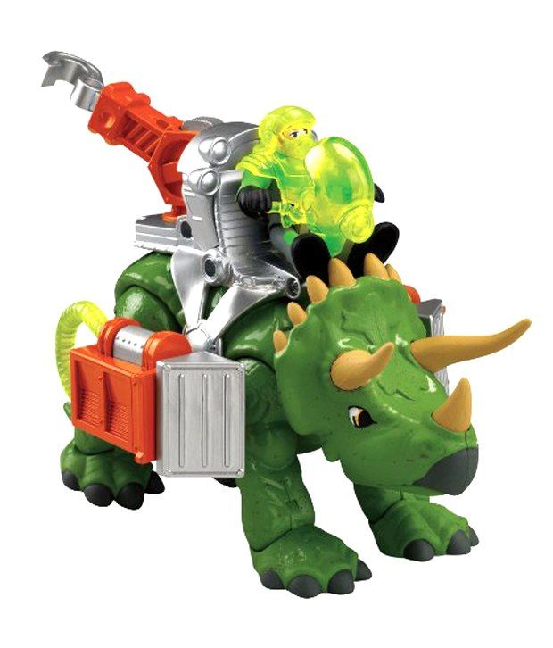 Fisher Price Imaginext Triceratops Dinosaur Action Figure(Imported Toys