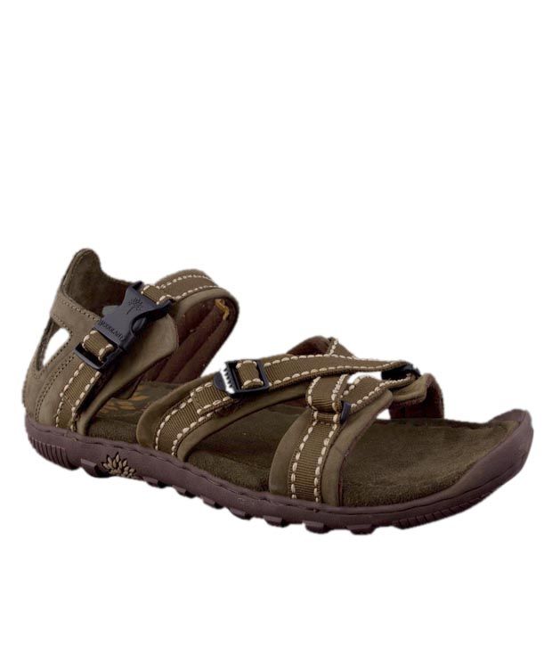 Buy Woodland Sturdy Olive Green Sandals for Men | Snapdeal
