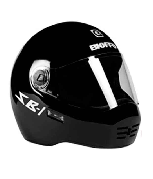 Steelbird Full Face Helmet SB1 (Dashing Black) [Size 60cms] Buy