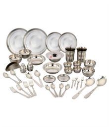 Klassic Vimal 42 Pcs Steel Dinner Set