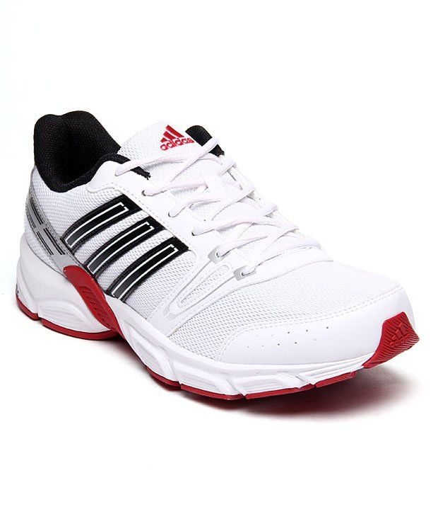Adidas Trendy White And Black Sports Shoes Price in India- Buy Adidas Trendy White And Black 