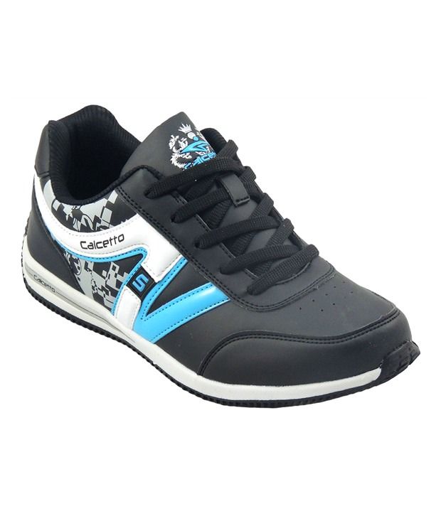 Calcetto Black & Blue Sport Shoes Price in India- Buy ...