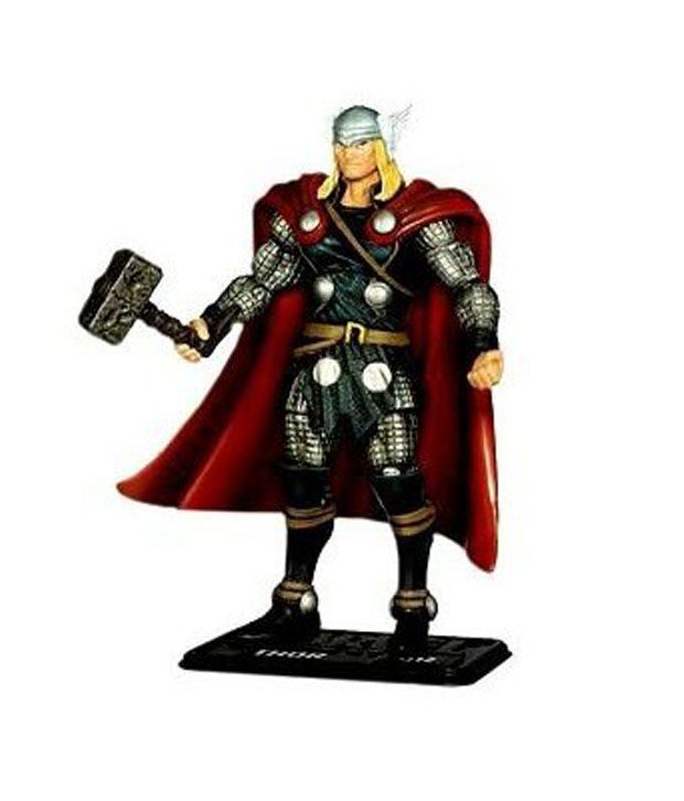 thor playing with action figures