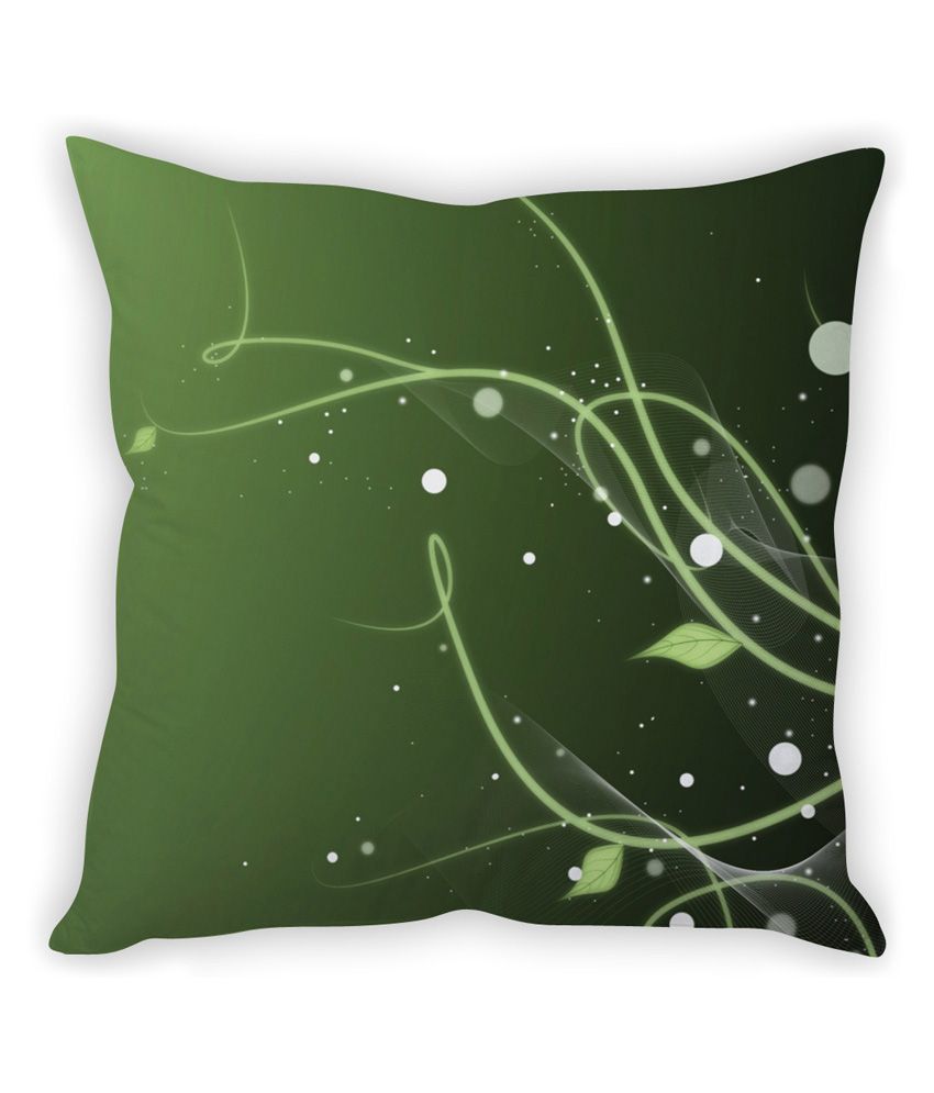 Green Leaf Abstract Cushion Cover Buy Online at Best Price Snapdeal